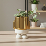 Mini Blomvas Mr. Standy Keramik Guld