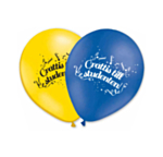Grattis Till Studenten Ballonger Gul/Blå