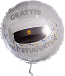 Rund Grattis Till Studenten Folieballong