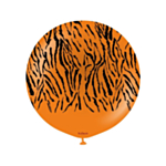 Premium Stor Latexballong Safari Orange/Svart