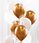 Ballongbukett Guld