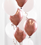 Ballongbukett Roséguld