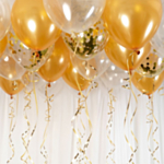 Ballongtak Genomskinlig/Guld
