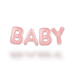Baby Ballonggirlang Pastellrosa