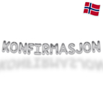 Konfirmasjon Ballonggirlang Silver