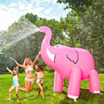 Enorm Rosa Elefant Vattenspridare