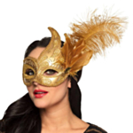 Maskerad Ögonmask Guld