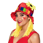 Clownhatt Med Hår