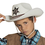 Barncowboyhatt Vit