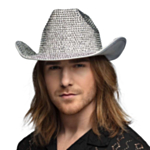 Cowboyhatt Glitter Silver