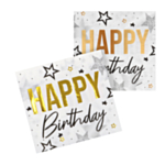 Happy Birthday Servetter Guld