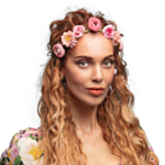 Hippie Ros Pannband Ljusrosa
