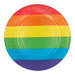 Pride Papperstallrikar Regnbåge