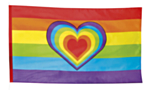 Pride Hjärta Flagga