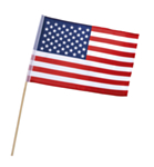 USA Flagga På Pinne