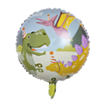 Rund Dino Party Folieballong