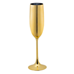 Plast Champagneglas Guld