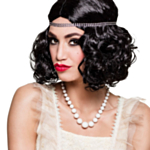 20-tal Flapper Pärlhalsband Vit