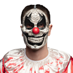 Horror Clown Mask Med Rörlig Käke
