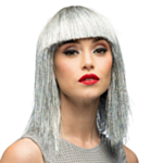 Lugg Glitterperuk Silver