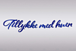 Girlang Tillykke Med Huen Blå