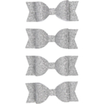 Glittrande rosetter Silver