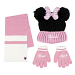 Minnie Mouse® Mössa, Vantar & Halsduk Ljusrosa