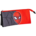 Spiderman® 3-Fack Pennfodral Röd/Grå