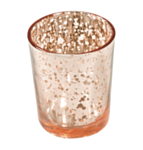 Glas Värmeljushållare Metallic Roséguld