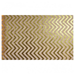 Chevron Jute Bordslöpare Guld