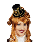 Mini Steampunk Hatt Svart