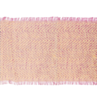 Jute Chevron Bordslöpare Rosa