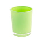 Glas Värmeljushållare Limegrön