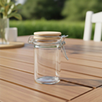 Patentglas Med Trälock