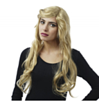 Lång Vågig Peruk Blond