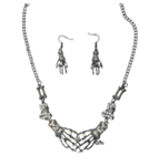 Skelett Halsband & Örhängen