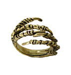 Skeletthand Ring Guld