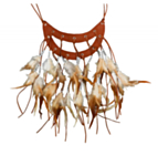 Indianfjäder Halsband Brun