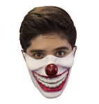 Leende Clown Halvmask