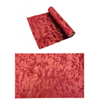 Bordslöpare Velour Metallisk Röd