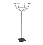 Hög Metall Ljusstake Svart
