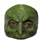 Häxa Halvmask Grön