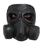 Gasmask Latex Svart