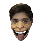 Tunga Smil Halvmask Latex