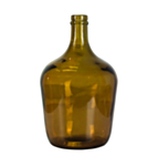 Flaskformad Glasvas Amber