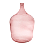 Stor Flaskformad Glasvas Rosa