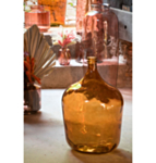 Stor Flaskformad Glasvas Amber