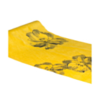 Floral Velour Bordslöpare Senapsgul