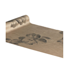 Floral Velour Bordslöpare Mocca
