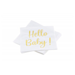 Hello Baby Servetter Guld
